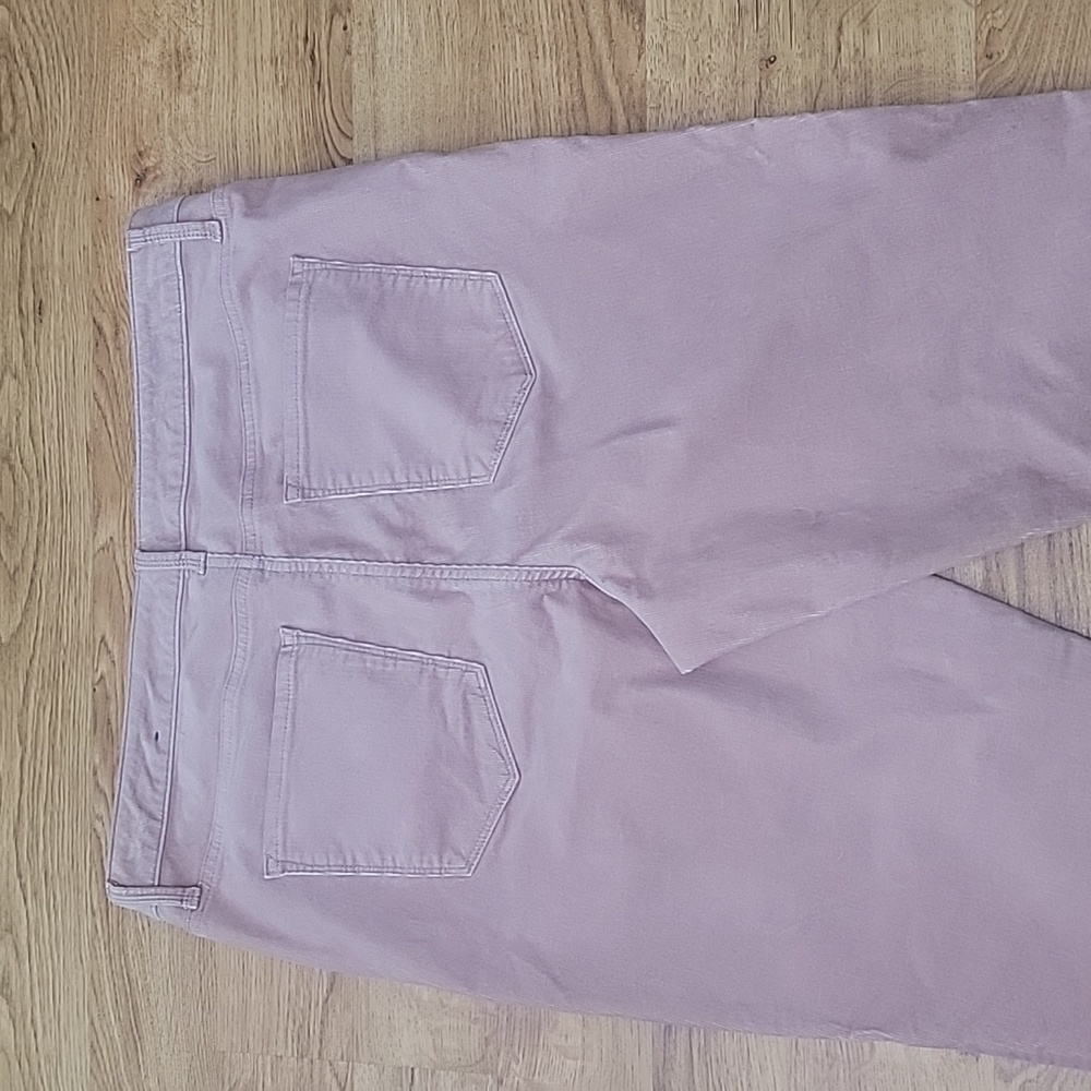 Talbots Pink Dusty Rose Corduroy High Waist Jegging Ankle Pants Size 14 - Picture 8 of 9
